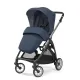 Σύστημα μεταφοράς Electa Quattro χρώμα Hudson Blue με σκελετό Silver Black και παιδικό κάθισμα αυτοκινήτου Darwin Infant | Πολυκαρότσια 3 σε 1 στο Fatsules