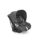Σύστημα μεταφοράς Aptica Quattro χρώμα Velvet Grey με σκελετό Palladio Black και παιδικό κάθισμα αυτοκινήτου Darwin Infant Recline | Πολυκαρότσια 3 σε 1 στο Fatsules