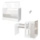 Πολυμορφικό κρεβάτι Lorelli Multi 5 σε 1 White/Amber + Δώρο το στρώμα | Πολυμορφικά Κρεβάτια στο Fatsules
