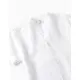 Zippy παιδικό πουκάμισο λινό Λευκό | Πουκάμισα -  Γιλέκα  Αμπιγιέ - Τιράντες - Παπιγιόν στο Fatsules