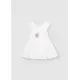 Mayoral Φόρεμα Αμπιγιέ Λευκό | Βρεφικά φορέματα - Φούστες στο Fatsules