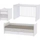 Πολυμορφικό κρεβάτι Lorelli Bertoni Maxi Plus White & Amber | Πολυμορφικά Κρεβάτια στο Fatsules