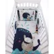 Σετ Σεντόνια Κούνιας Kikka Boo 6 τεμαχίων Happy Sailor 70x140cm | Σετ σεντόνια στο Fatsules