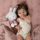 Υφασμάτινο λούτρινο Λαγουδάκι Baby Oliver Μiffy με μαγνήτες στα ματάκια 28cm Pink | Βρεφικές Κουδουνίστρες - Μασητικά στο Fatsules