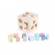 Ξύλινος εκπαιδευτικός κύβος Cangaroo Wooden educational cube 15cm | Παιδικά παιχνίδια στο Fatsules