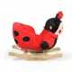 Κουνιστή Ξύλινη Πασχαλίτσα Cangaroo Moni Toys Plush rocking animal Ladybug Red | Παιδικά παιχνίδια στο Fatsules